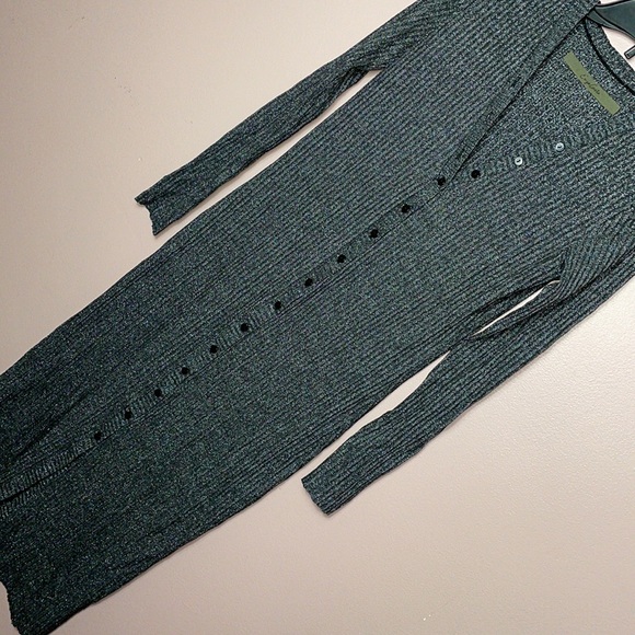 ENZA COSTA
Lurex Sweater Rib Cardigan Midi Dress - Picture 4 of 6